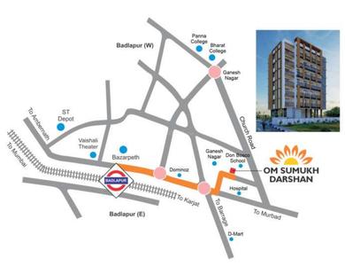 Project Image of 382.87 - 496.54 Sq.ft 1 BHK Apartment for buy in PNR Om Sumukh Darshan CHSL