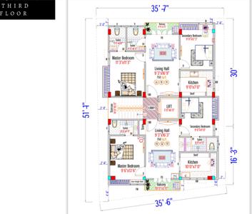 7D Austile Austile Cluster Plan from 1st to 3rd Floor 1