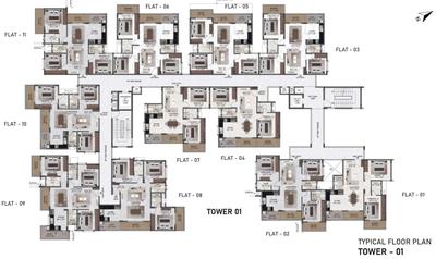 Project Image of 653.91 - 1485.56 Sq.ft 2 BHK Apartment for buy in MSR Passion Square