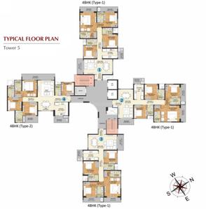 Project Image of 2162.0 - 2180.0 Sq.ft 4 BHK Apartment for buy in Shapoorji Pallonji Joyville Tower Crown