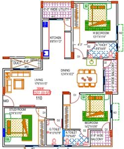 Project Image of 1010.0 - 1531.0 Sq.ft 2 BHK Apartment for buy in Sri Someshwara Arcade