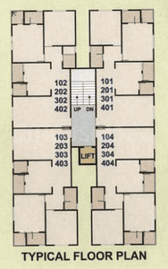 Project Image of 0.0 - 1305.0 Sq.ft 2 BHK Apartment for buy in Radheyshyam Residency