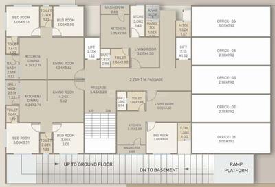 Project Image of 294.29 - 586.09 Sq.ft 1 RK Apartment for buy in Satsang Residency
