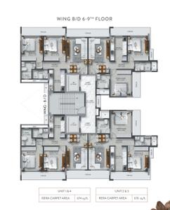 Project Image of 686.0 - 1356.0 Sq.ft 2 BHK Apartment for buy in Paradigm Artteza