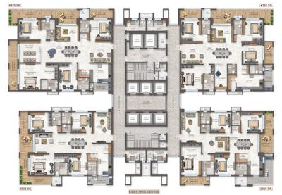 Project Image of 3390.0 - 4825.0 Sq.ft 3.5 BHK Apartment for buy in The Cascades Neopolis