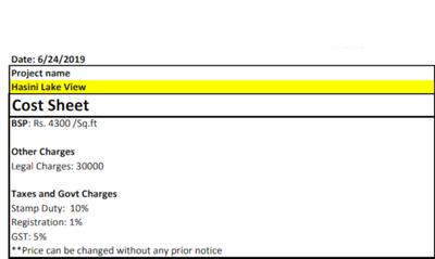 Hasini Lake View Construction Linked Payment (CLP) 1