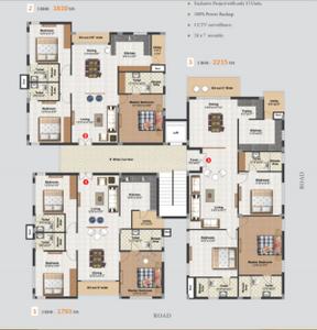 Project Image of 1794.0 - 2216.0 Sq.ft 3 BHK Apartment for buy in Doyen Kirans Doyan Crest