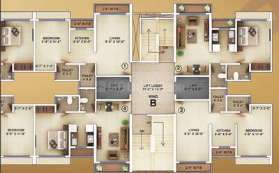 Project Image of 265.65 - 322.49 Sq.ft 1 BHK Apartment for buy in Harsh Trinity Oasis