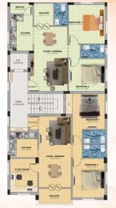 Project Image of 980.0 - 1095.0 Sq.ft 2 BHK Apartment for buy in Arjun Gurudhaya Flats