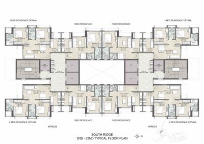 Project Image of 618.0 - 1740.0 Sq.ft 2 BHK Apartment for buy in Kalpataru Vivant South Wing B