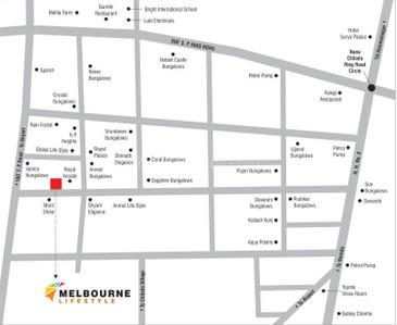 Project Image of 614.19 - 754.44 Sq.ft 2 BHK Apartment for buy in Sai Melbourne Lifestyle Block A To I
