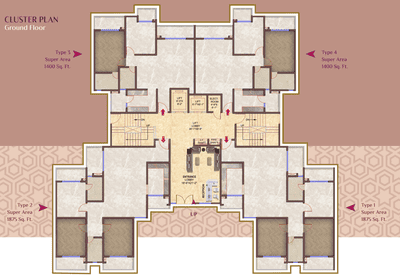 Project Image of 1400.0 - 2105.0 Sq.ft 2 BHK Apartment for buy in Celebrity Meadows Tower M