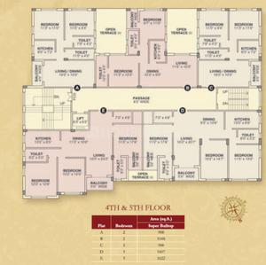 Project Image of 988.0 - 1622.0 Sq.ft 2 BHK Apartment for buy in Vishnu Kings Court