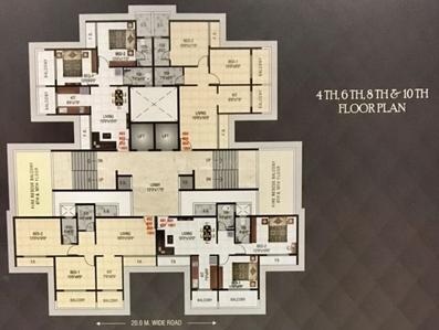 Project Image of 0.0 - 413.0 Sq.ft 2 BHK Apartment for buy in Sairama The Suites