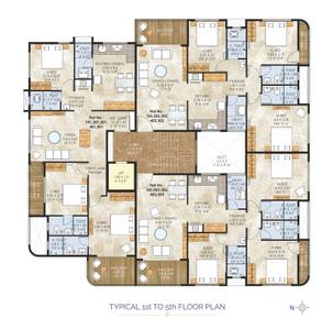 Project Image of 0.0 - 1650.0 Sq.ft 3 BHK Apartment for buy in Orchid Residency