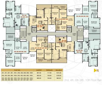 Project Image of 490.0 - 1268.0 Sq.ft 1 BHK Apartment for buy in Shah Prestige Gold