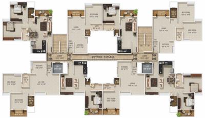 Project Image of 337.0 - 590.0 Sq.ft 1 BHK Apartment for buy in Horizon Akanksha Phase 1