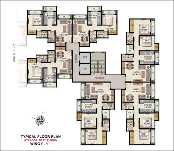 Project Image of 615.0 - 1115.0 Sq.ft 1 BHK Apartment for buy in HDIL Residency Park II