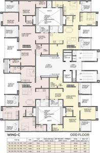 Project Image of 560.0 - 857.0 Sq.ft 2 BHK Apartment for buy in Mittal Sun Sapphire Wing F E C D