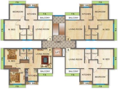 Project Image of 475 Sq.ft 1 BHK Apartment / Flat for sale in Shahapur for Rs. 2000000