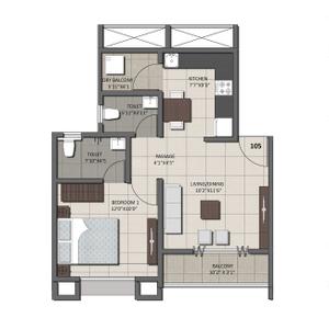 Project Image of 1024 Sq.ft 2 BHK Apartment / Flat for sale in Kothrud for Rs. 13500000