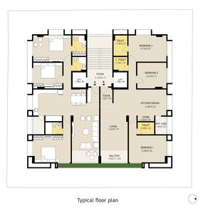 Vasupujya Vishranti Apartment Vishranti Apartment Cluster Plan from 1st to 7th Floor 1
