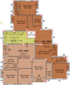 Project Image of 809.0 - 1355.0 Sq.ft 2 BHK Apartment for buy in Sun Meluha