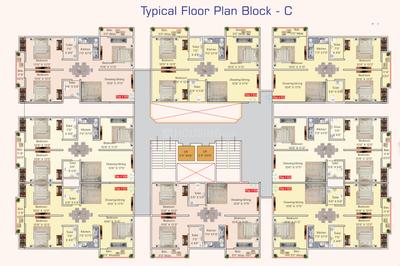 Ujjwal City Cluster Plan for 1st Floor 3