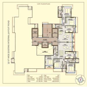 Project Image of 567.0 - 1521.0 Sq.ft 1 BHK Apartment for buy in Harshmaan Crescent Heights