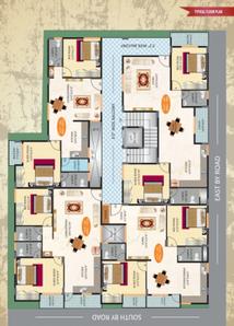 Project Image of 980.0 - 1120.0 Sq.ft 2 BHK Apartment for buy in Soma Platinium