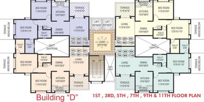 Project Image of 723.0 - 859.0 Sq.ft 2 BHK Apartment for buy in Waghere Manikbaug Orchid Building D E F
