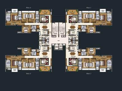 Project Image of 1421.16 - 1666.47 Sq.ft 3 BHK Apartment for buy in Lodha Belmondo St Andrews B and C and D