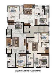 Project Image of 958.0 - 1777.0 Sq.ft 2 BHK Apartment for buy in MS Charan Divine