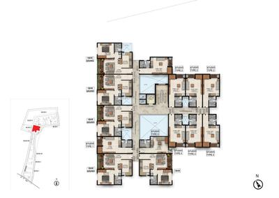 Project Image of 253.0 - 486.85 Sq.ft Studio Studio Apartment for buy in Sattva Simplicity