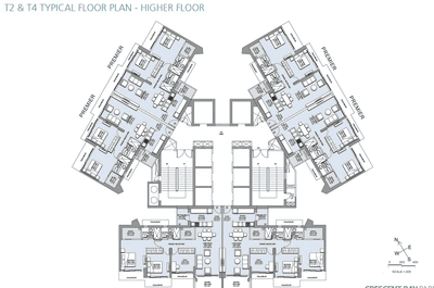 2135 Sqft BHK Flat for sale in L And T Crescent Bay Parel