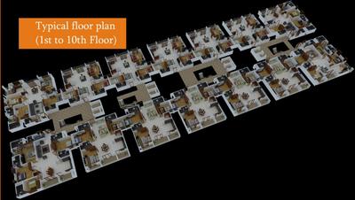 Project Image of 2072.0 - 2710.0 Sq.ft 3 BHK Apartment for buy in RR Roshan Platinum