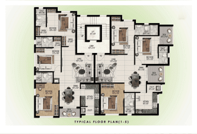 Project Image of 1395.0 - 1436.0 Sq.ft 3 BHK Apartment for buy in Green Majestic