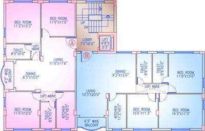 Project Image of 1076.0 - 1405.0 Sq.ft 2 BHK Apartment for buy in Akshara Lotus Garden