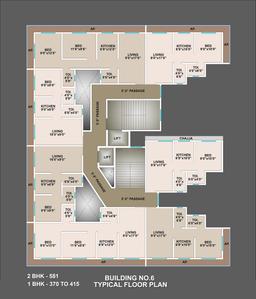 Project Image of 405.0 - 712.0 Sq.ft 1 BHK Apartment for buy in Avora Tetris Hill View