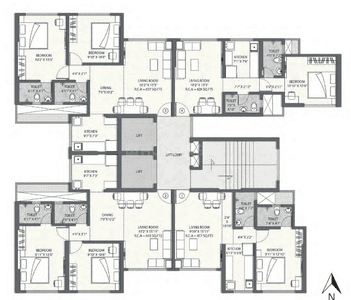 Project Image of 428.0 - 643.0 Sq.ft 1 BHK Apartment for buy in Hi Bliss Tower