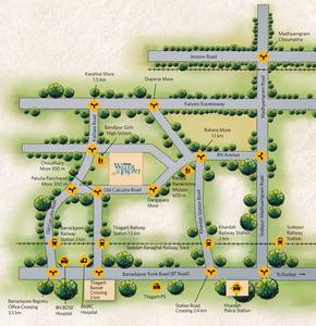 Project Image of 517.96 - 827.96 Sq.ft 2 BHK Apartment for buy in Siddha Waterfront Block 3B And 3C Carnation And Lotus