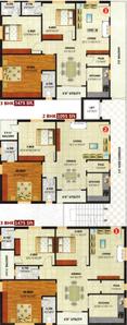 Project Image of 1095.0 - 1475.0 Sq.ft 2 BHK Apartment for buy in Confident Sai Elina
