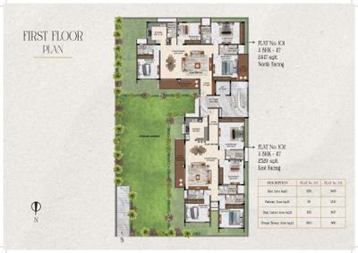 Project Image of 2004.0 - 2592.0 Sq.ft 3 BHK Apartment for buy in KG Bliss On The Bay