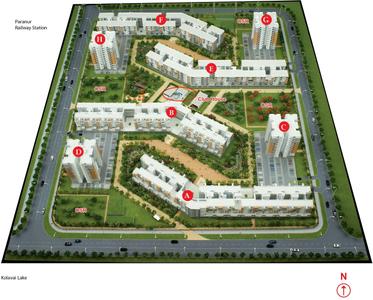Project Image of 1055.0 - 1060.0 Sq.ft 3 BHK Apartment for buy in Mahindra Iris Court