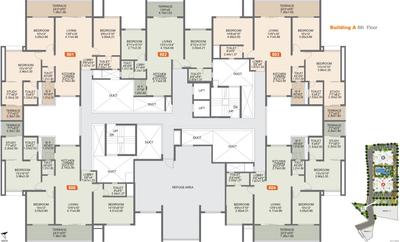 Project Image of 602.0 - 875.0 Sq.ft 2 BHK Apartment for buy in Rohan Ishan Wing A 5 To 11 Floor