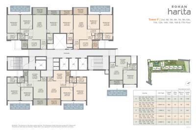 Project Image of 714.0 - 1740.0 Sq.ft 2 BHK Apartment for buy in Rohan Harita Phase 1