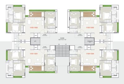 Project Image of 702.23 - 1082.09 Sq.ft 2 BHK Apartment for buy in Meras Azzaro