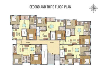 Project Image of 1025.0 - 1076.0 Sq.ft 2 BHK Apartment for buy in RLD Triveni