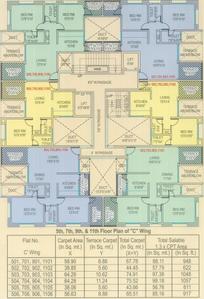 Project Image of 369.0 - 652.0 Sq.ft 1 BHK Apartment for buy in Subhagya Saptarshi Residency C Wing