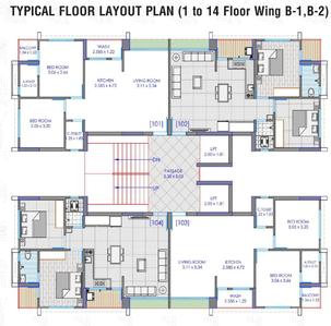 Project Image of 641.42 - 839.91 Sq.ft 2 BHK Apartment for buy in Heer Sky Nand Heights